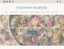 Tablet Screenshot of oakwoodsoaperie.co.uk